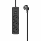 Сетевой фильтр 3м Perfeo Real Home 3роз 16A black 