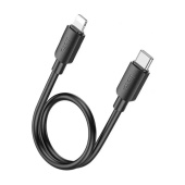 Кабель Type-C на Lightning 1m Hoco X96 2.4A black 