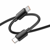 Кабель Type-C (M-M) 1м Hoco X115 5A 240W black 