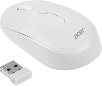 Мышь беспроводная Acer OMR308 1600dpi white BT/Rad 