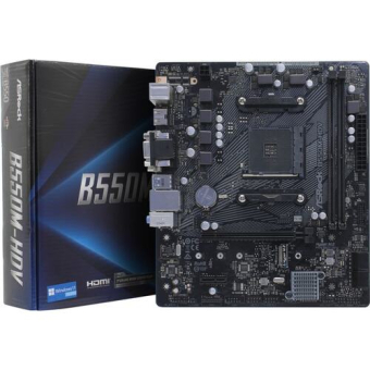 Плата AM4 ASRock B550M-HDV 2xDDR4 M.2 mATX 