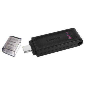 Флешка USB 64Gb Kingston DT70 black USB-C 
