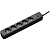 Сетевой фильтр 1,5м Perfeo 5 роз. black 10A 