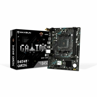 Плата AM4 Maxsun B450M GAMING WIFI 2xDDR4 M.2 mATX 