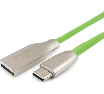 Кабель USB AM на Type-C 1м Cablexpert green 