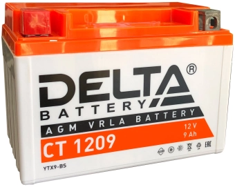 Аккумуляторная батарея 12V  9Ah Delta CT1209 старт 