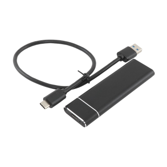 Внешний бокс M.2 PCI-E / SATA на USB3.1 black 