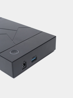 Внешний бокс SATA 3,5" на USB3.0 plastic black 