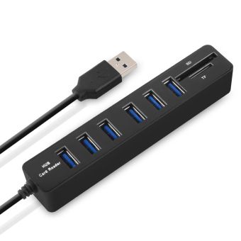 Разветвитель USB 2.0 на 6 портов + кардридер 
