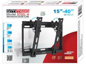 Кронштейн ARM Media STEEL-6 для 15"-47" наклон 