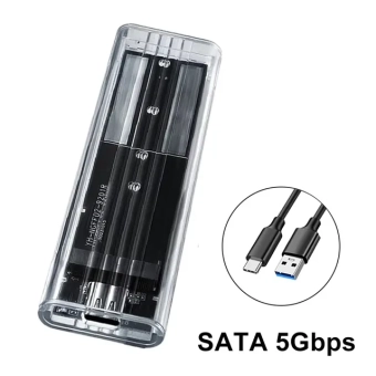 Внешний бокс M.2 SATA на USB3.0 clear 