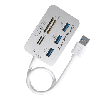 Разветвитель USB 3.0 на 3 порта USB3.0 + кардридер 