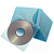 Конверт для CD/DVD диска 2-ой цветной пластиковый 